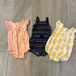 Old Navy Summer Rompers 3-6 M